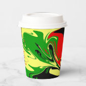 Afrozentrische Wirbel Pappbecher (Links)