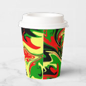 Afrozentrische Wirbel Pappbecher (Rechts)