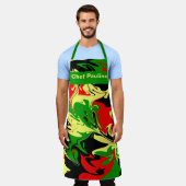 Afrozentrische Wirbel Schürze (Getragen)