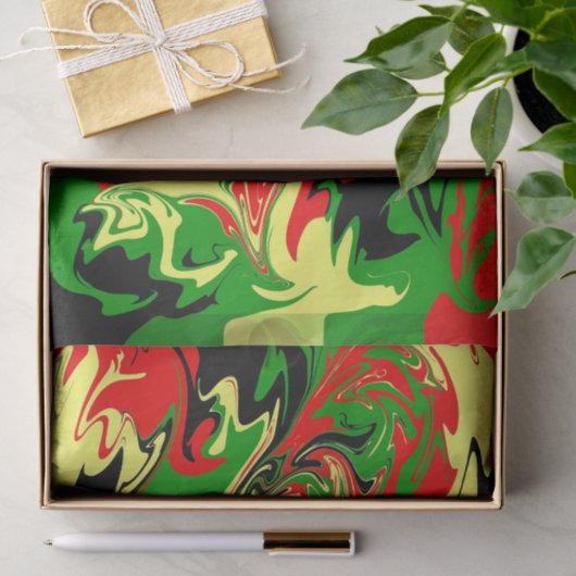 Afrozentrische Wirbel Seidenpapier (Geschenk)