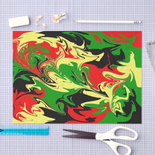 Afrozentrische Wirbel Seidenpapier (Handwerk)