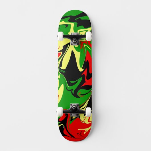 Afrozentrische Wirbel Skateboard (Vorderseite)