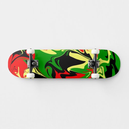 Afrozentrische Wirbel Skateboard (Horizontal)