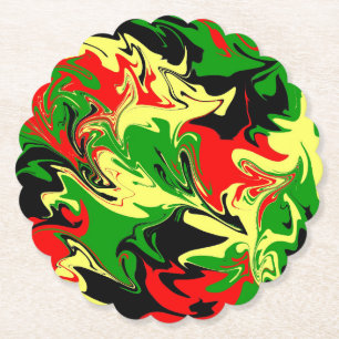 Afrozentrische Wirbel Untersetzer