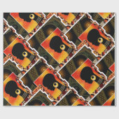 Afrozentrische Wrapping Geschenkpapier (Flach)