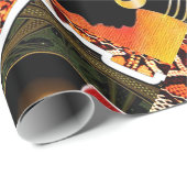 Afrozentrische Wrapping Geschenkpapier (Rolleneckpunkt)