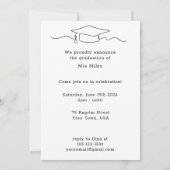 Afrozentrischer Abschluss Einladung (Rückseite)