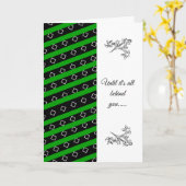 Afrozentrischer Ausdruck des Beileids Karte (Gelbe Blume)