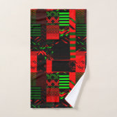 Afrozentrischer geometrischer Druck  Badhandtuch Set (Handtuch)