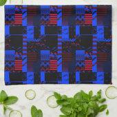 Afrozentrischer geometrischer Druck Geschirrtuch (Gefaltet)