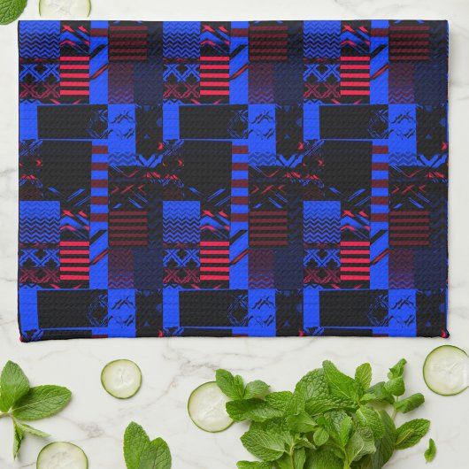 Afrozentrischer geometrischer Druck Geschirrtuch