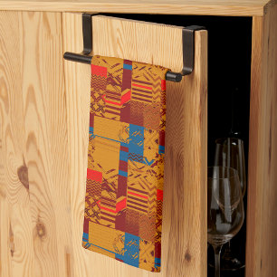 Afrozentrischer geometrischer Druck  Geschirrtuch