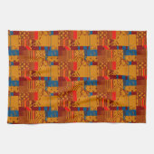 Afrozentrischer geometrischer Druck Geschirrtuch (Horizontal)