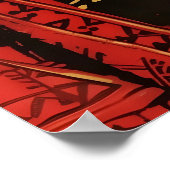 Afrozentrischer Kunstdruck Faceless Man Silhouette Poster (Ecke)