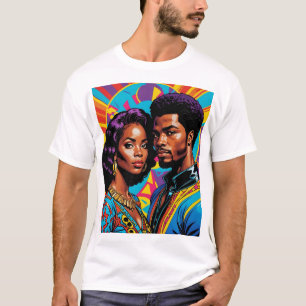 Afrozentrischer Power Farbenfrohe Kunst, Dichtung  T-Shirt