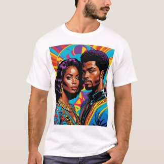 Afrozentrischer Power Farbenfrohe Kunst, Dichtung T-Shirt