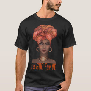 Afrozentrischer schwarzer Stolz Es_s Gott Melanin T-Shirt