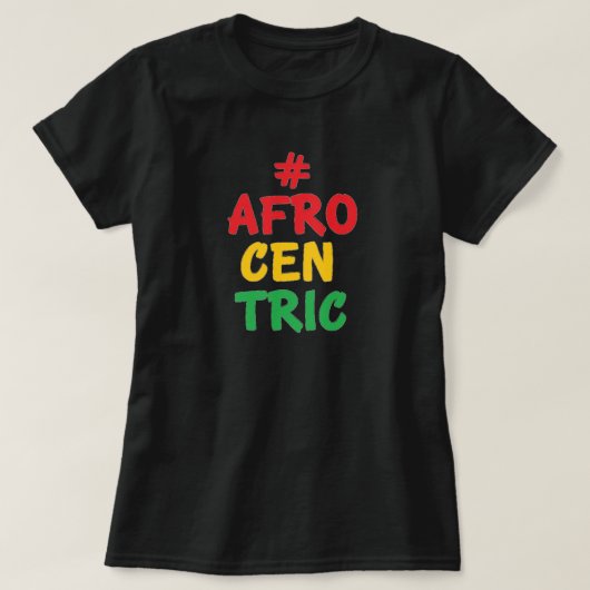 Afrozentrischer T - Shirt (Design vorne)
