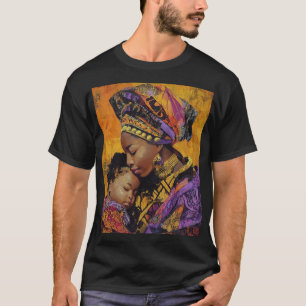 "Afrozentrischer T - Shirt für Mutter und Kind
