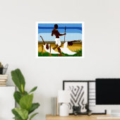 Afrozentrischer Tanz Poster (Heimbüro)