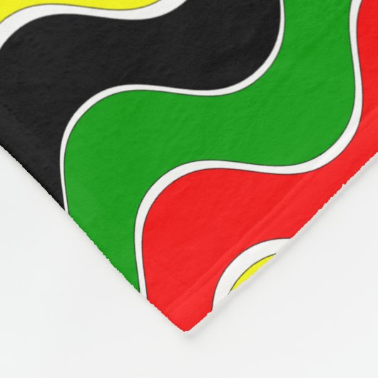 Afrozentrisches Design Fleecedecke (Ecke)