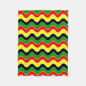 Afrozentrisches Design Fleecedecke (Vorderseite)