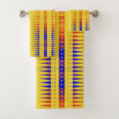 Afrozentrisches geometrisches Badehandtuch-Set Badhandtuch Set (Insitu)