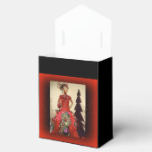 Afrozentrisches Kleid Form Mannequin Weihnachtsbau Geschenkschachtel (Geöffnet)