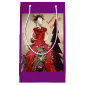 Afrozentrisches Kleid Form Mannequin Weihnachtsbau Kleine Geschenktüte (Vorderseite)