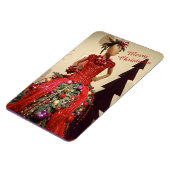 Afrozentrisches Kleid Form Mannequin Weihnachtsbau Magnet (Linke Seite)