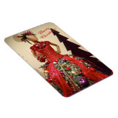 Afrozentrisches Kleid Form Mannequin Weihnachtsbau Magnet (Rechte Seite)