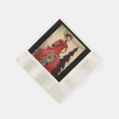 Afrozentrisches Kleid Form Mannequin Weihnachtsbau Serviette (Ecke)