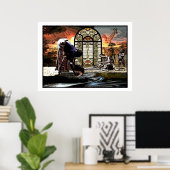 Afrozentrisches Kunstposter Poster (Heimbüro)