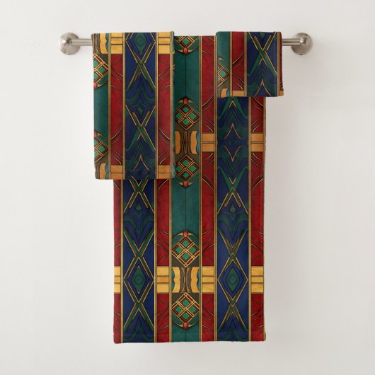 Afrozentrisches Muster Einzigartiges Handtuch Badhandtuch Set (Insitu)
