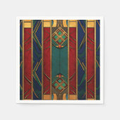 Afrozentrisches Musterpapier Napkins Serviette (Vorderseite)