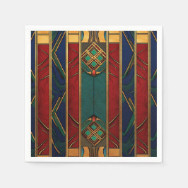 Afrozentrisches Musterpapier Napkins Serviette