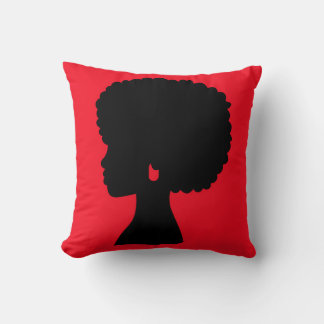Afrozentrisches rotes Wurfkissen Kissen