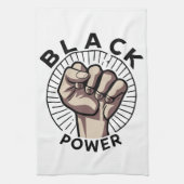 Afrozentristischer Schwarzer Power Geschirrtuch (Vertikal)