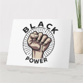 Afrozentristischer Schwarzer Power Karte (Rückseite)