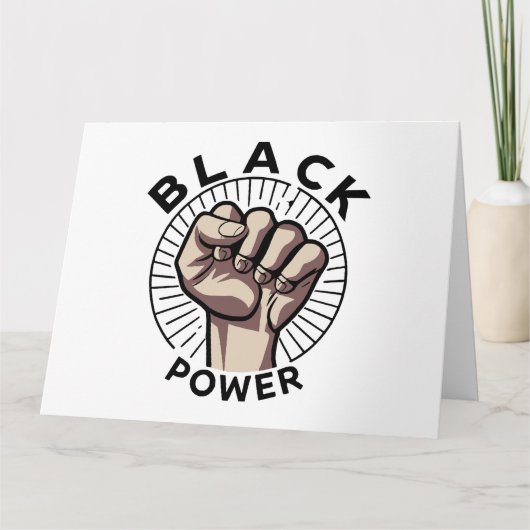 Afrozentristischer Schwarzer Power Karte (Vorderseite)