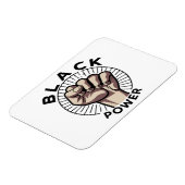 Afrozentristischer Schwarzer Power Magnet (Linke Seite)