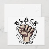 Afrozentristischer Schwarzer Power Postkarte (Vorne/Hinten)