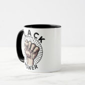Afrozentristischer Schwarzer Power Tasse (Vorderseite Links)