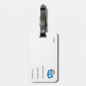 AFS-Gepäckmarke Gepäckanhänger (Rückseite vertikal)