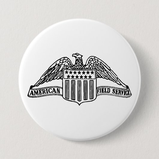 AFS-Logo 1947 Runder Button, groß, 3 Zoll Button (Vorderseite)