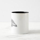 AFS Zwei-Tonen-Tasse Zweifarbige Tasse (Mittel)