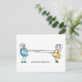 AfStand-Knuffel Postkarte (Stehend Vorderseite)