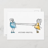AfStand-Knuffel Postkarte (Vorne/Hinten)