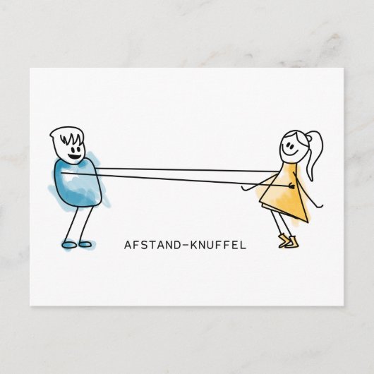 AfStand-Knuffel Postkarte (Vorderseite)