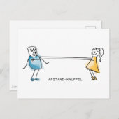 AfStand-Knuffel Postkarte (Vorne/Hinten)